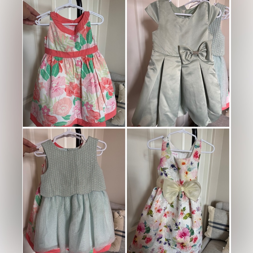 Bundle of 5 Toddler Girls Dresses Size 2T – Special Occasion & Everyday
